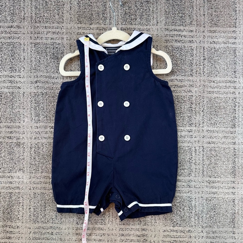 Navy Blue Sailor Romper for Kids